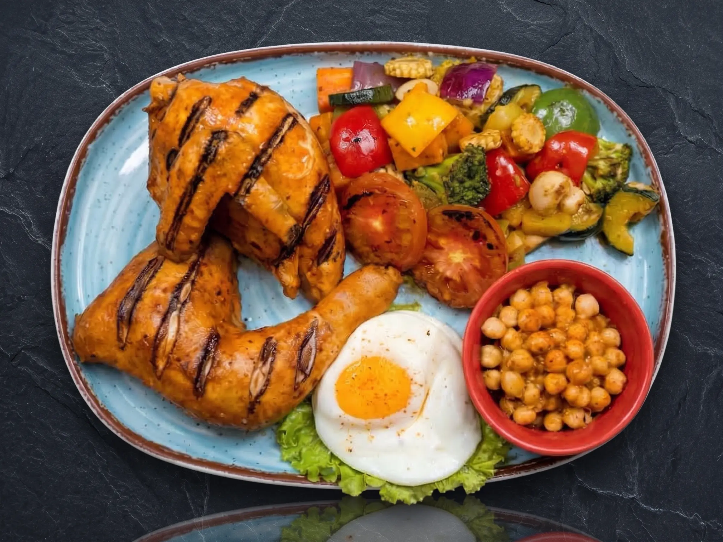 Healthy Half Chicken Meal