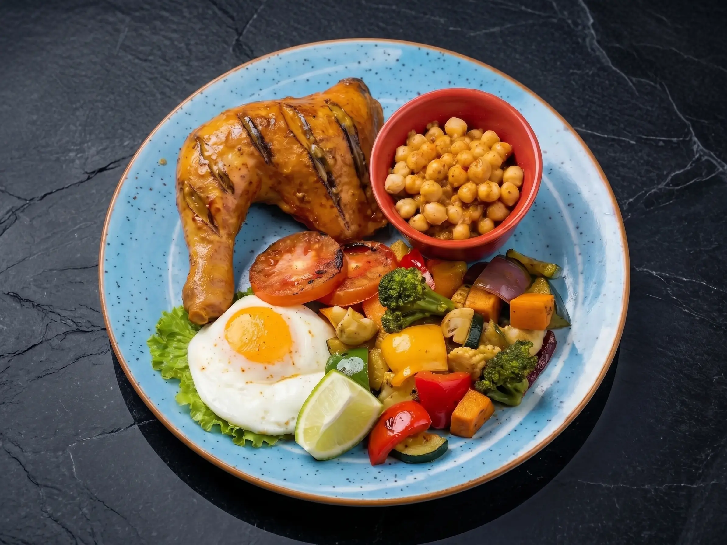 Healthy Quarter Chicken Meal